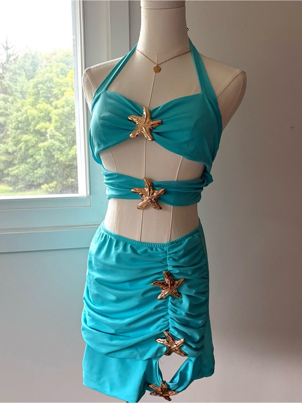 Fashion Nova seaside star skirt set